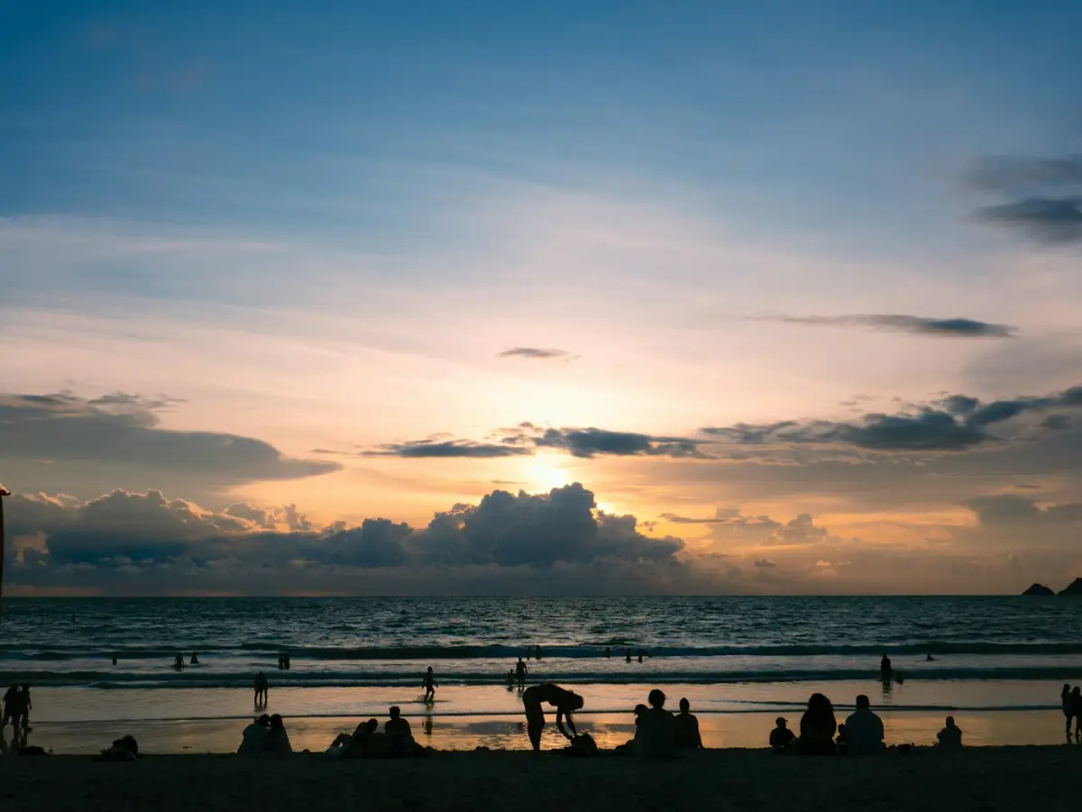 View across Patong Beach and the surrounding bay